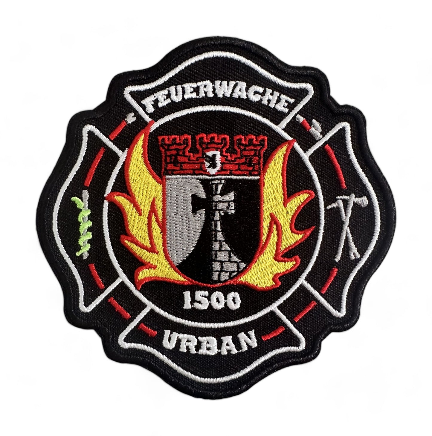 Gestickter Patch Feuerwache Urban / Stoff