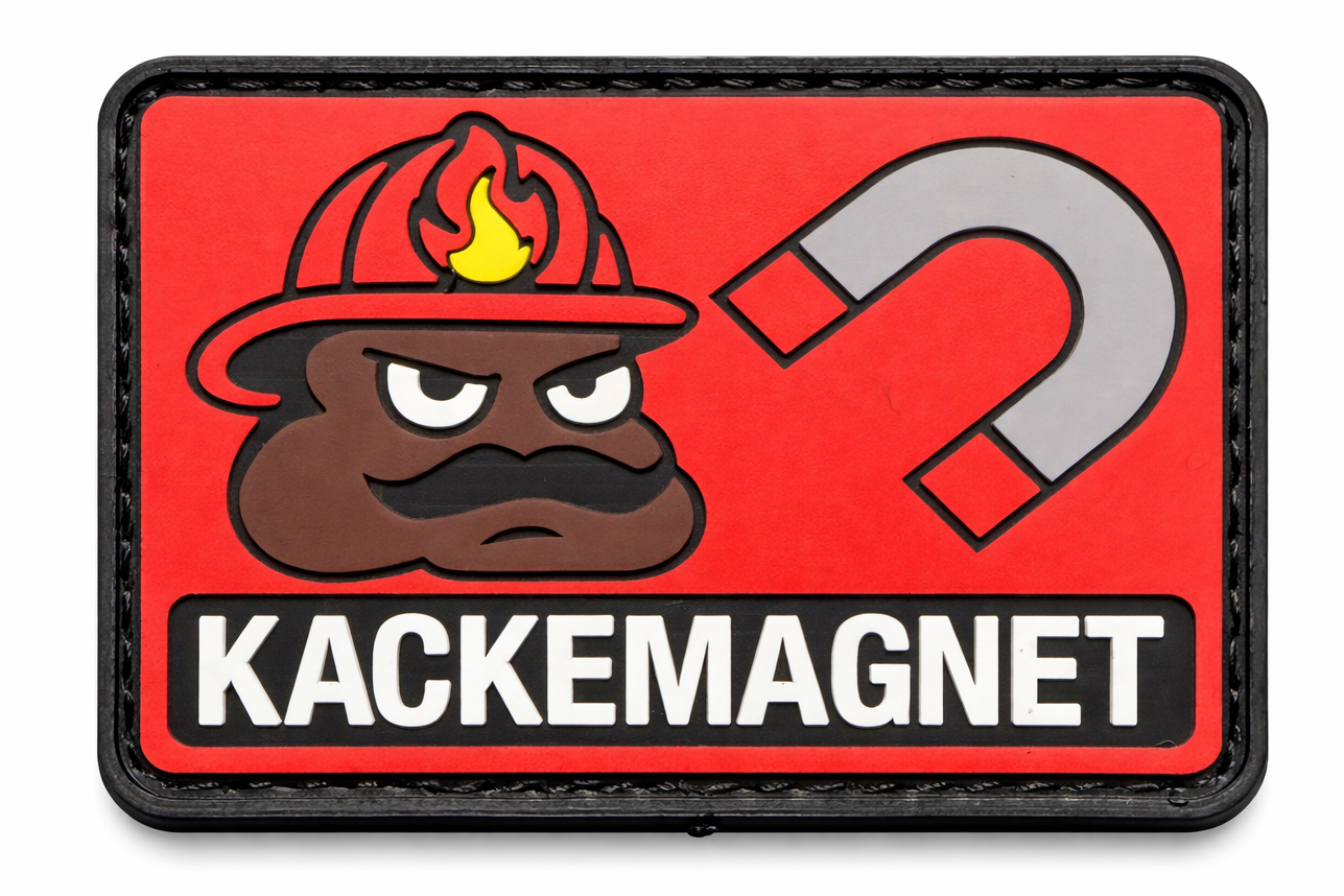 Rubber-Patch Kackemagnet - Feuerwehr